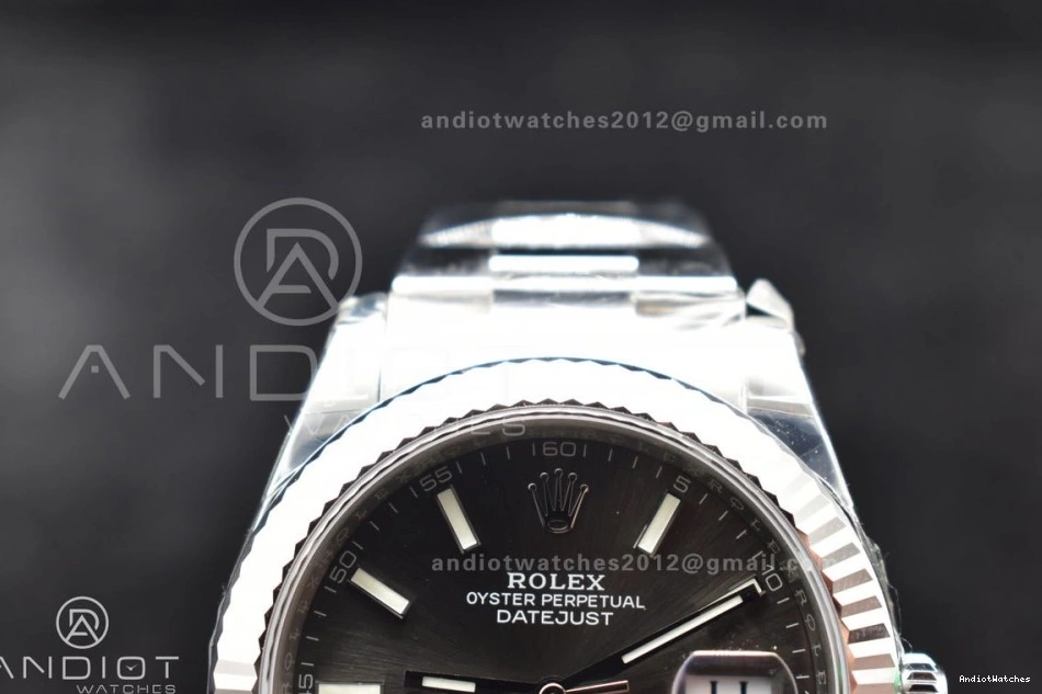 on QuickDry Edition Oyster Grey DateJust 126334 1:1 Dial 41 VSF VS 624 Bracelet 904L Best SS 0521